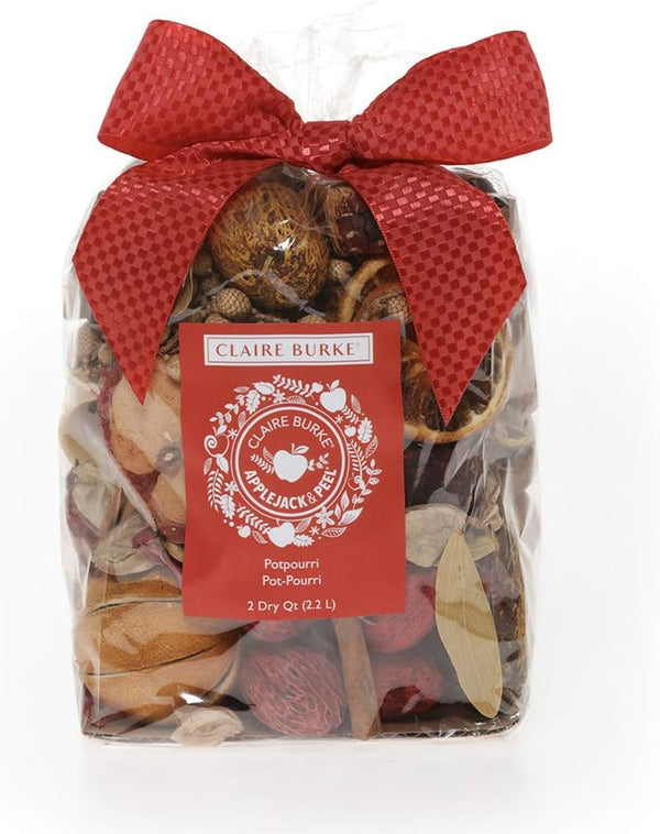 Claire Burke Apple Jack and Peel Potpourri Bag, 64 oz - Decorative Fall Fragrance for Home