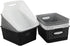 6-Pack 10.4-Inch x 7.6-Inch x 4.05-Inch Plastic Storage Basket - Woven Basket Bin