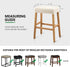 4 Pack Counter YISUN Stool Covers Rectangle - Stretch Waterproof Saddle Seat Cover Bar Stools Bar Chairs Covers Kitchen