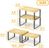 SpaceAid Cabinet Shelf Organizers 2 Pack, Kitchen Counter Rack Shelves Riser, Stackable Expandable Spice Rack, Pantry Cupboard Storage Organization (Black and Natural, Short)