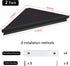 evron 2 Pack) Wall Mount Corner Shelf,Easy to Install Metal Front Floating Corner Shelves with Self-Adhesive Tapes,Wood