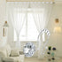 Shower Curtain Hooks Rings, 12PCS Double Hooks Glide Anti Rust Crystal Rhinestones for Shower Curtains
