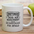 Retreez Funny Mug - Retired Under New Management See Grandchildren, 11 Oz Ceramic Coffee Mug, Sarcasm Gift