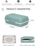 Doter Travel Soap Holder with Lid - Draining Soap Box for Shower -Compact Travel Soap Case Leak-Proof Design