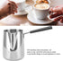 Long Handle Coffee Toroid Pitcher, 304 Stainless Steel Decanter, Rustproof Milk Frother Pitcher for Home Coffee Shop