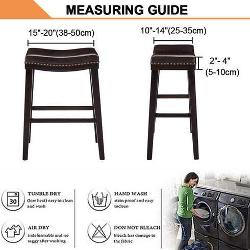 Set 4 Counter Counter Bar Stool Cover Rectangle of Velvet Stretch Height Bar stools Slipcovers Saddle Stool Slipcover