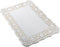 LJY 100 Pieces White Lace Rectangle Paper Doilies, Cake Packaging Pads, 10.5" x 14.5"