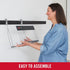 Rubbermaid Garage FastTrack Wall Mounted Recycling Holder, Recycled Cardboard System Holds up to 20 Pounds, Satin Nickel