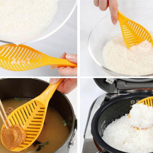 Non Stick Multifunction Rice Scooper, Free Standing Rice Spoon Paddle for Professional Serving