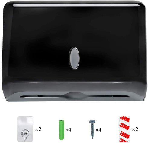 Commercial AILELAN Paper Towel Dispenser, Toilet Tissue Dispensers Wall Mount Paper Towel Holder Multifold/C-Fold Paper
