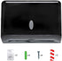 Commercial AILELAN Paper Towel Dispenser, Toilet Tissue Dispensers Wall Mount Paper Towel Holder Multifold/C-Fold Paper