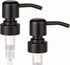 CHBJDAN 2 Pack 16ounce Thick Amber Glass Pint Jar Soap Dispenser with Matte Black Stainless Steel Pump, Boston Round