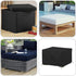 12 Oz (23" 23" 18" Covers & All Square Ottoman Cover, Waterproof UV & Weather Resistant Patio Garden Furniture Stool