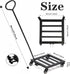 12Inch 200lb Heavy Duty Plant Caddy with Wheels - Weight Capacity - Steel Rolling Plant Stand for Indoor and Outdoor