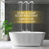 Narrow Size Clear Plastic Shower Curtain Liner, 36x72 Inch Lightweight Transparent Bathroom Curtain