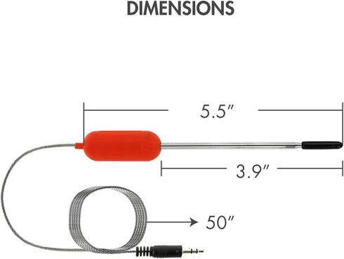 Tenergy Stainless Steel Probe for Solis Smart Food Thermometer, 2 Pack