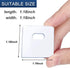 (30 Set/60 Pieces) Clear Vertical Blind Repair Tabs, Vertical Blinds Replacement Slats with 2 Alcohol Wipes