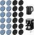 24 Pcs Appliance Sliders for Kitchen Appliances, Self Adhesive Small Appliance Slider for Most Countertops (Gray, Black)