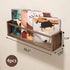 16.5 Inch Set 4, Fixwal Nursery Book Shelves, Nursery Shelves for Kids Rooms, Floating Shelves for Wall of Solid Wood