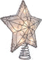 Kurt Adler UL 10-Light Metal Trimmed Capiz Inspired Star Treetop