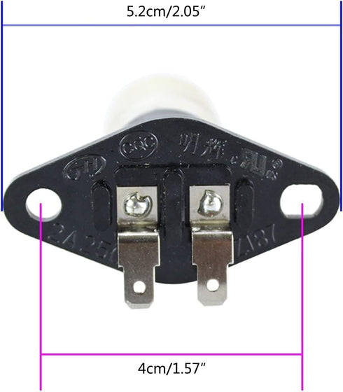 Small Microwave Oven LED Bulbs with 2-Pin Base, 230V 20W High Temp Appliance Lighting Bulb Parts for Old Microwave