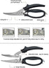Poultry Shears - Heavy Duty Kitchen Scissors for Cutting Chicken, Poultry, Game, Bone, Meat - Chopping Food - Spring