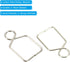 100 Pack 19mm 12mm PATIKIL Chandelier Connector Clip, L x W Crystal Chandelier Buckle Replacement for DIY Fastening