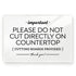 Please Do Not Cut Directly on Countertop Sign, 4x6 Inch Designer Sign Ready to Stick, Lean or Frame