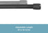 Kenney KN631/5 Spring Tension Rod, 28 to 48 inches, Black