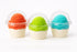 7oz Golden Apple Clear Plastic Dessert Cups, 50 Sets Parfait Cups with Dome Lids No Hole