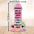 5.8in 2.8in) Friends Are Like Condoms (Multi-Coloured Marble Effect, Mdf Wood Small x - Birthday Gift for Female