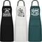 Set of 3 Women Kitchen Aprons with Funny Quotes, Adjustable Waist Tie Cute Aprons for Cooking