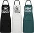 Set of 3 Women Kitchen Aprons with Funny Quotes, Adjustable Waist Tie Cute Aprons for Cooking