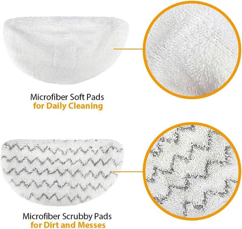 Steam Mop Replacement Pads for Bissell Powerfresh, Compatible with 1940 1440 1544 Series, 2-Pack