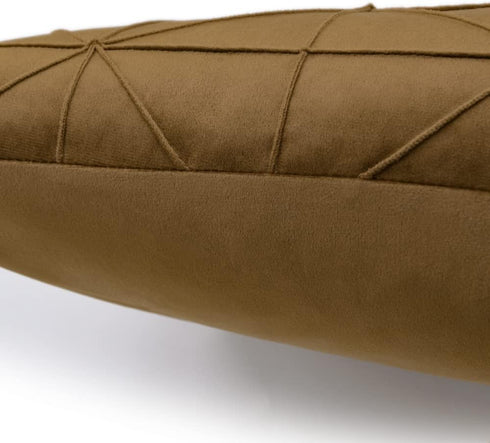 18x18 Inch JWH Stripes Velvet Throw Pillow Cover Decorative Geometric Accent Case Soft Pillowcase Plush Cushion for Bed