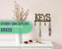 Key Holder for Wall, Cast Iron Decorative Rustic Key Organizer with 4 Hooks