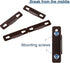 Sratte Curtain Rod Bracket Curtain Rod Single Bracket Curtain Hardware Brackets Spreader Wall Bracket Hooks with Screws Window Hardware Rod Holders for Kitchen Accessories Supply(Coffee, 20 Pcs)