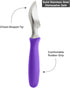 BALCI Ice Cream Scoop - Heavy Duty Stainless Steel Ice Cream Scooper with Non-Slip Rubber Grip