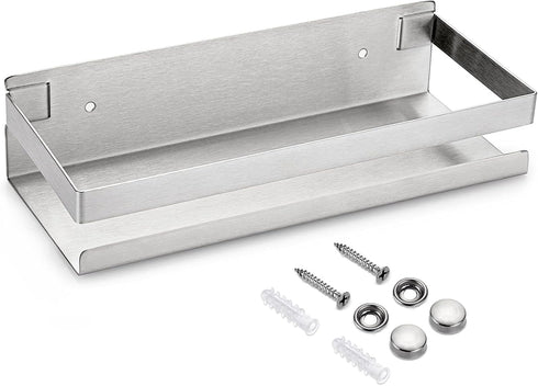 OwnMy 10 Inch Bathroom Shower Shelf Stainless Steel Bath Kitchen Basket Shower Caddy