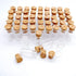 0.5ML Clear Glass Cork Bottles Vials - Mini Tiny Jars with Corks, 100 Bottles + 100 Screws