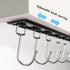 2PCS Kitchen Utensil Racks with 8 Hooks, 17 Inch Multifunctional Hanging Utensil Holders