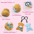 LUKBERA 28Packs Plush Animals Keychain, Stuffed Animals Keychain Toys for Easter Egg Fillers Classroom Exchange Gifts