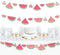 Big Dot of Happiness Sweet Watermelon - 44 Pieces Fruit Party DIY Decorations Clothespin Garland Banner