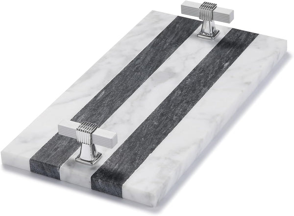 Guest Towel Holder Tray for Bathroom, Marble Guest Napkin Holder, Disposable Hand
