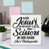 TSUYAWU 55 Inches Hair Salon Decor - Salon Decor for Hair Stylist - Rustic with Jesus in Her Heart and Scissors in Her