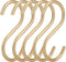 20Pcs Heavy Duty Gold S Hooks, Aluminum Alloy Universal Hooks for Bathroom, Kitchen, Cloakroom, Pots, Pans, Cups