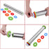 Stainless Steel Rolling Pin and Silicone Mat Set, Adjustable Thickness Rings for Baking Dough, Pizza, Pastries