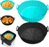 Silicone Air Fryer Liners for Ninja AF101 4QT, AF141 5QT, AF150, AF161 XL MAX 5.5QT, Most 3-5 Quart Airfryers