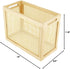 Wood Magazine Holder with Jute Rope Handles, Handcrafted Bamboo Toilet Roll Holder, Wicker Magazine Storage Organizer