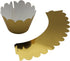 KPOSIYA Set of 100 Artistic Bake Cake Cups, Filigree Little Vine Lace Laser Cut Cupcake Wrapper for Decoration